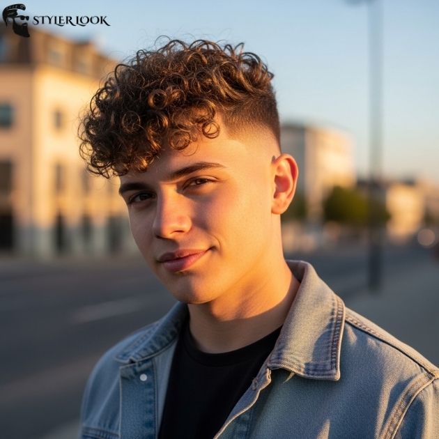 Lockiges Deckhaar