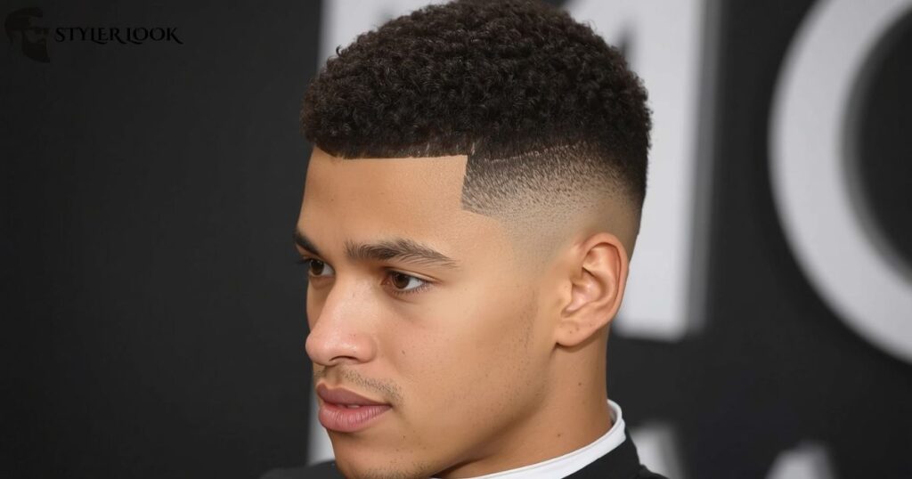 Low Taper Curly Blowout