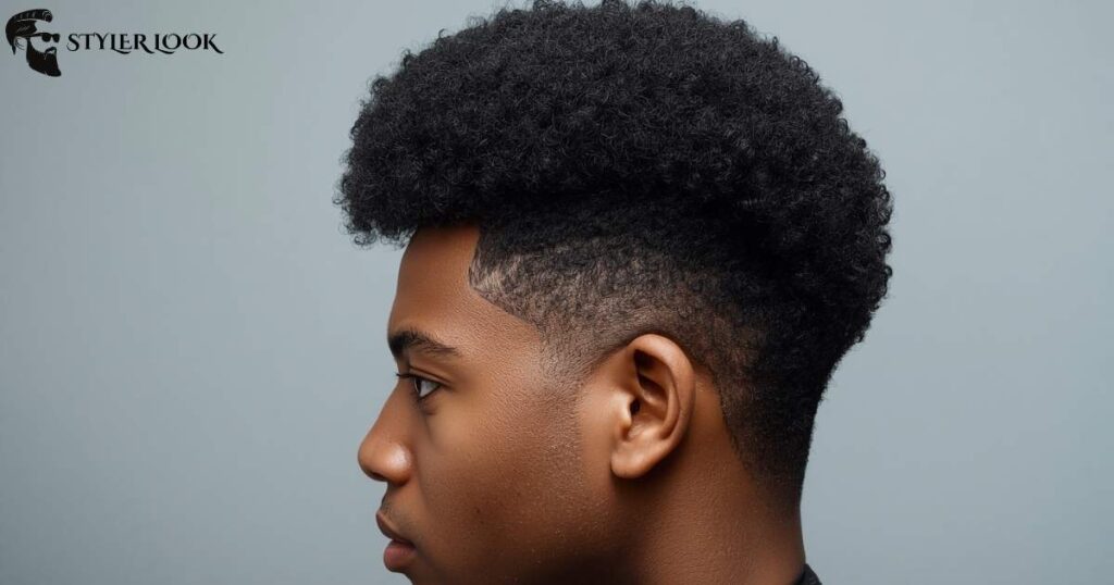 Low Taper Curly Hair Afro