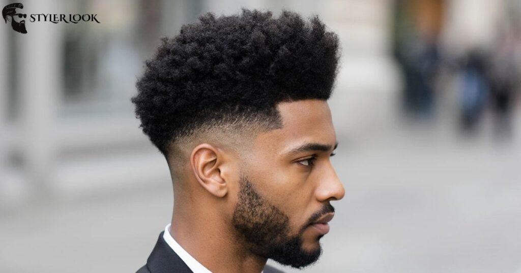 Low Taper Fade Afro for Everyday Style