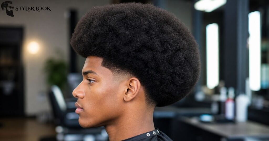 Low Taper Fade Big Afro
