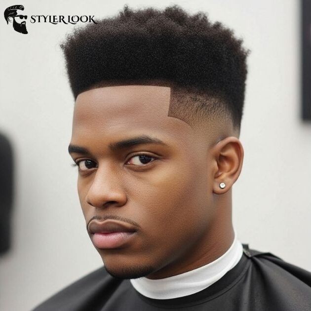 Low Taper Fade Black Afro