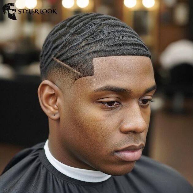 Low Taper Fade Black Haircut Waves
