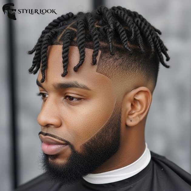 Low Taper Fade Black Haircut Twist Hair