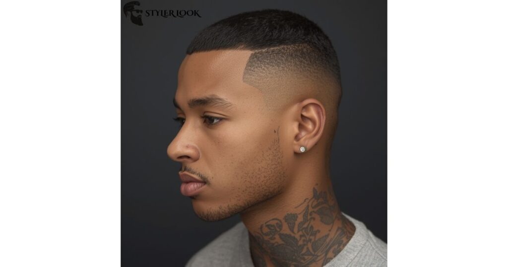 Low Taper Fade Buzz Cut Black Male