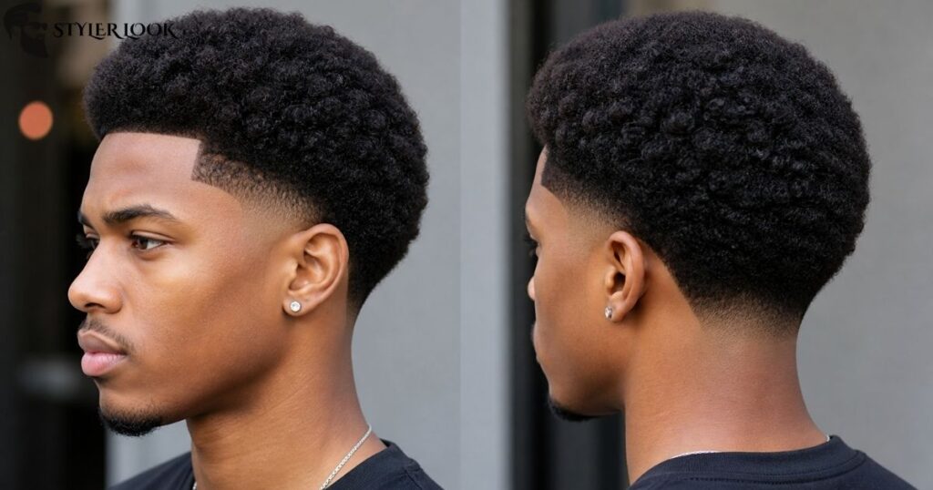 Low Taper Fade Clean Afro
