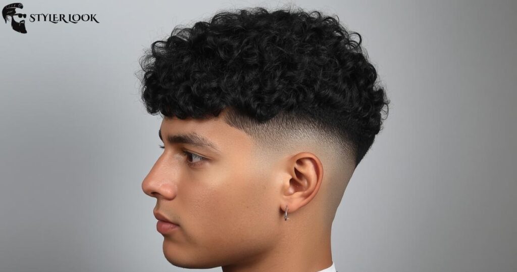 Low Taper Fade Curly Hair 