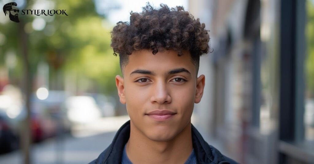 Low Taper Fade Curly Teen