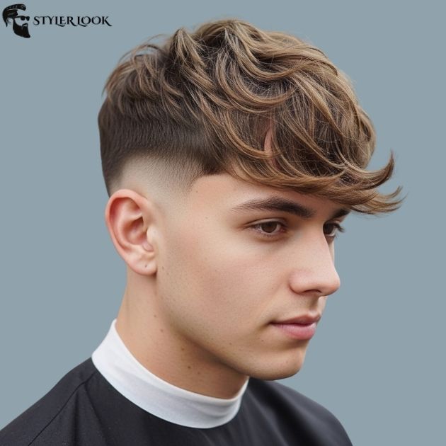 Low Taper Fade Fluffy Fringe