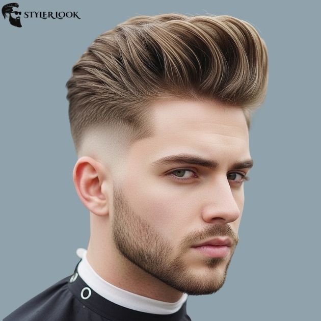 Low Taper Fade Fluffy Hair With Blowout Style