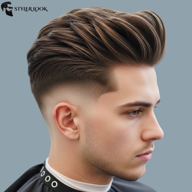 Low Taper Fade Fluffy Hair With Blowout Style