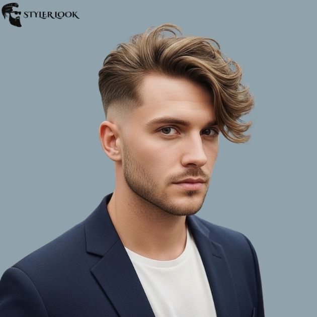 Low Taper Fade Fluffy Hair With Long Top