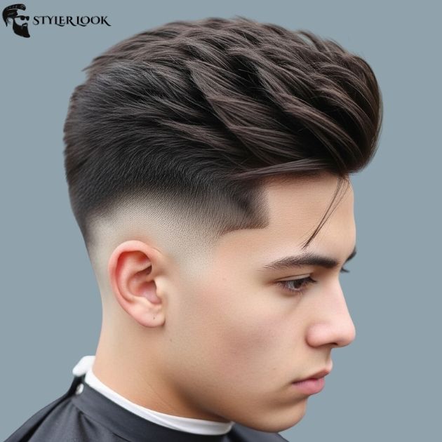 Low Taper Fade Fluffy Hair for Straight Hair