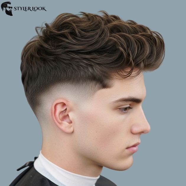 Low Taper Fade Fluffy Hair for Thick Hair