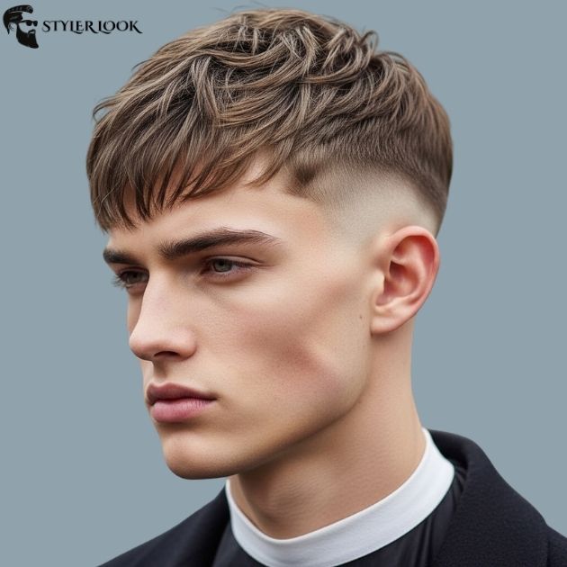 Low Taper Fade French Crop Hair Messy