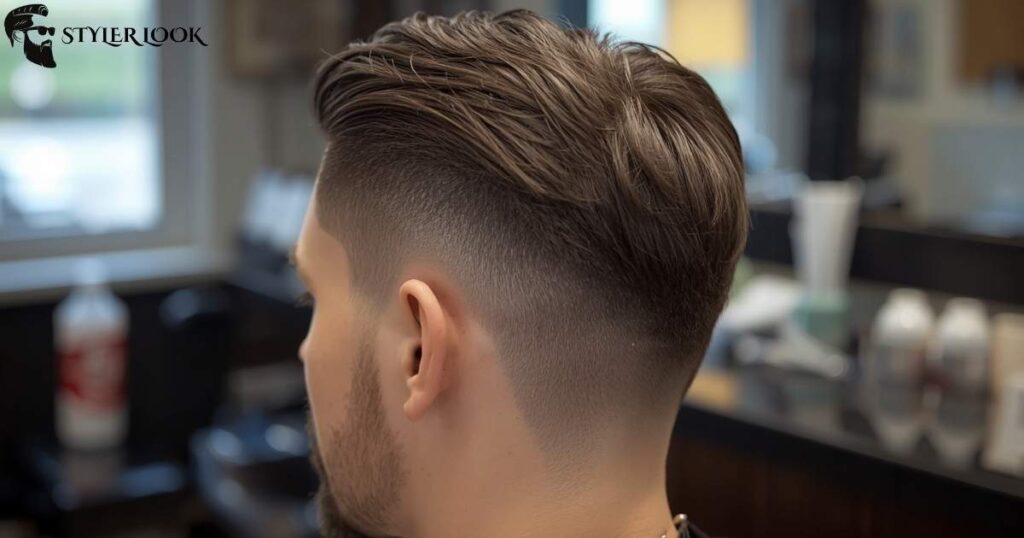 Low Taper Fade Fringe on Top