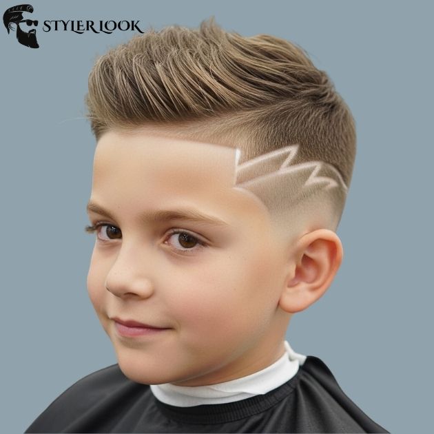 Low Taper Fade Kids with Design