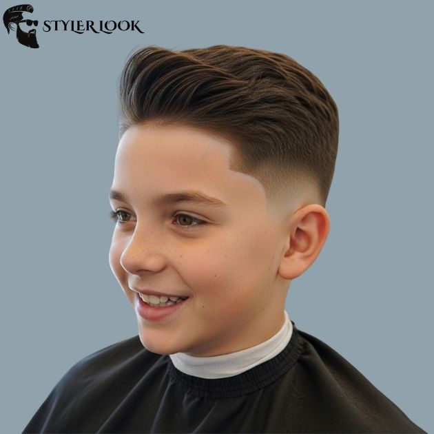 Low Taper Fade Kids with Short Top