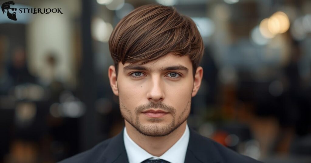 Low Taper Fade Layered Fringe