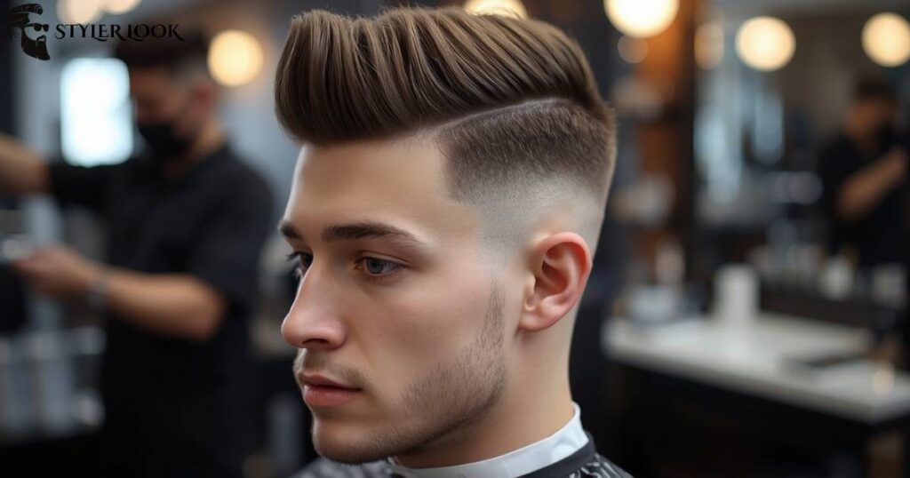 Low Taper Fade Long Fringe