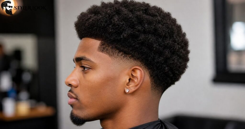 Low Taper Fade Modern Afro 
