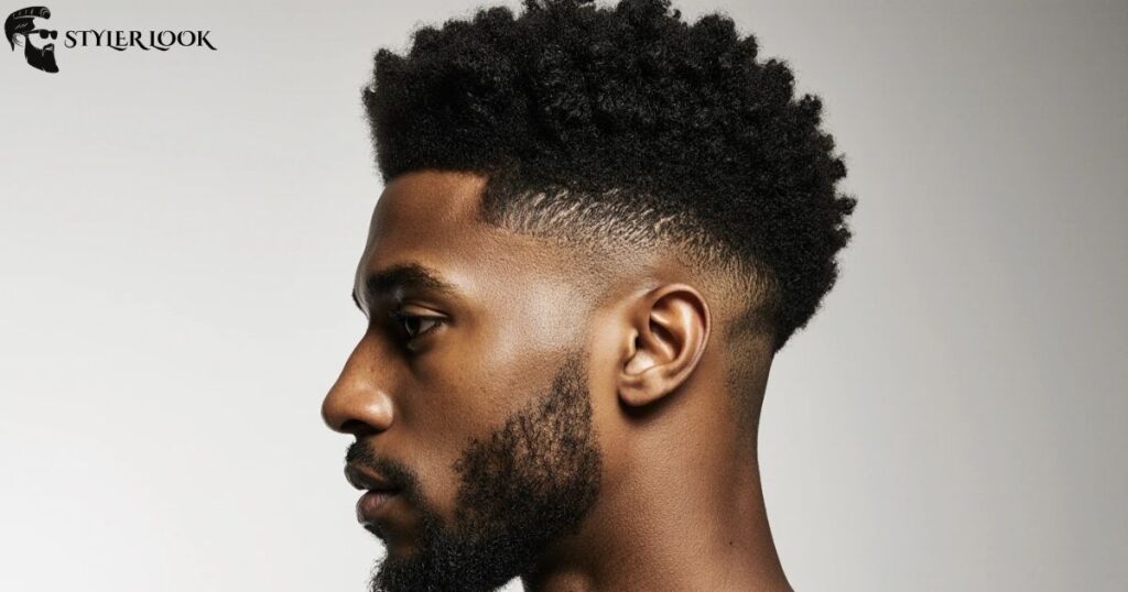 Low Taper Fade Stylish Afro