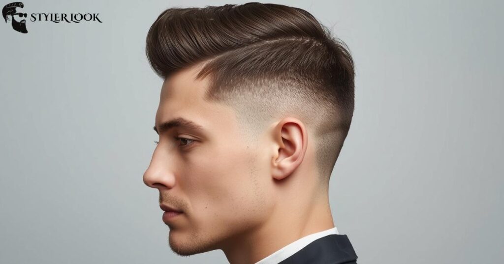 Low Taper Fade Thin Fringe