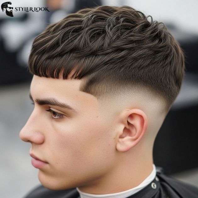 Low Taper Fade With a Textured Fringe