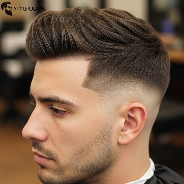 Low Taper Fade with Textured Top