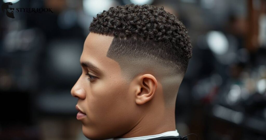 Low Taper With Loose Curls