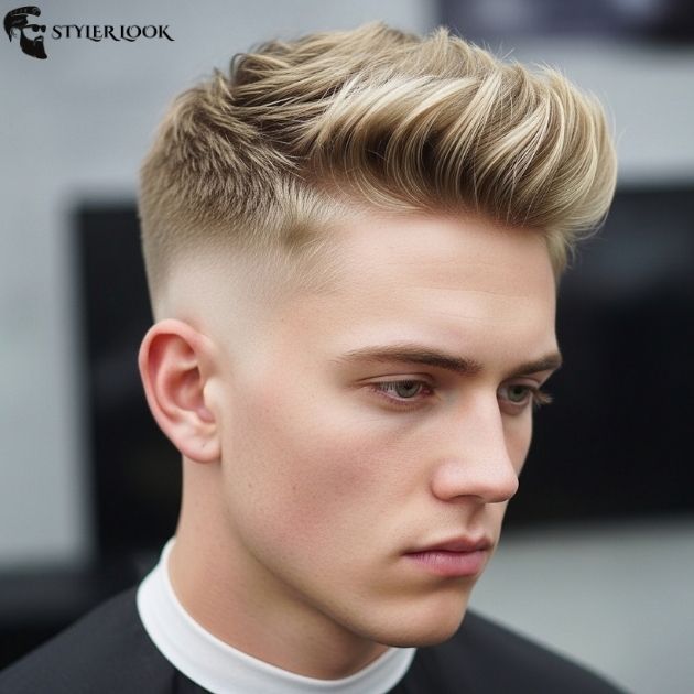 Low Taper With Textured Crop Blonde