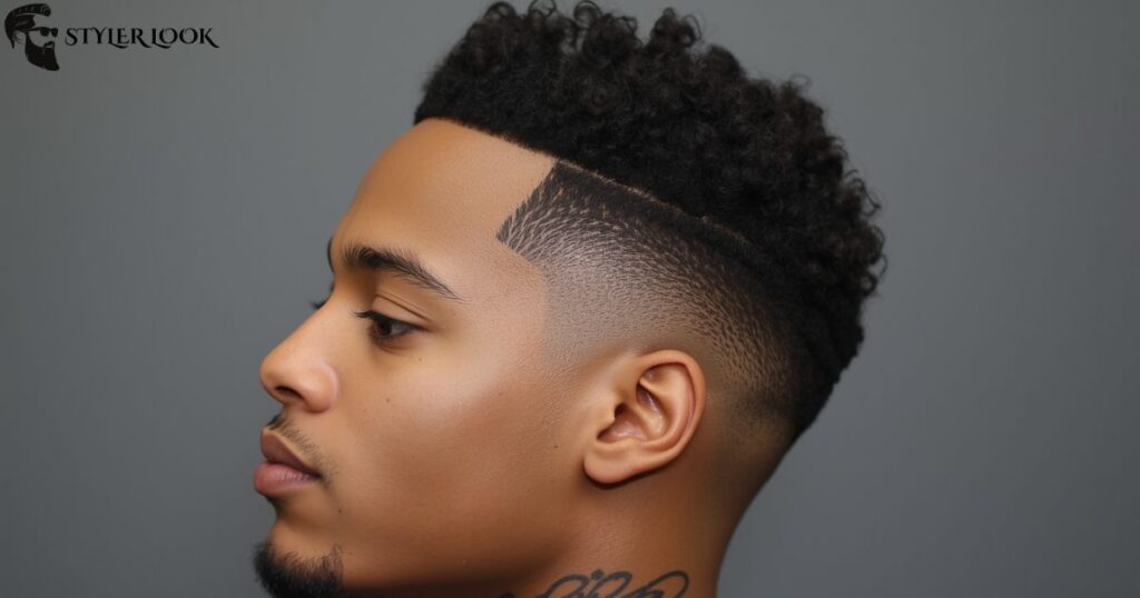 Short Low Taper Fade Afro