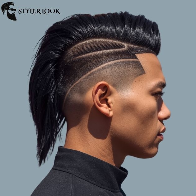 Taper Fade Mullet Asian Style