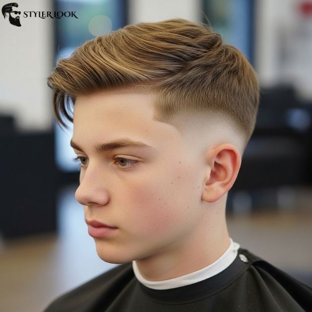 Textured Crop With a Low Taper Fade for Teen Boys
