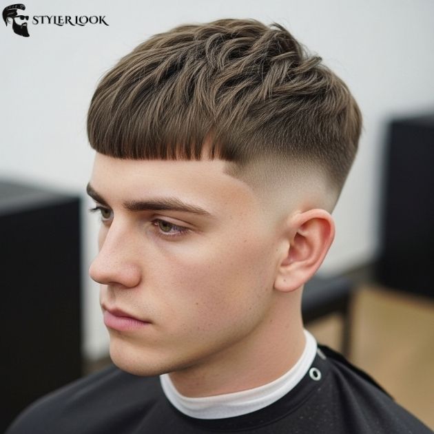 Textured French Crop with Low Taper Fade