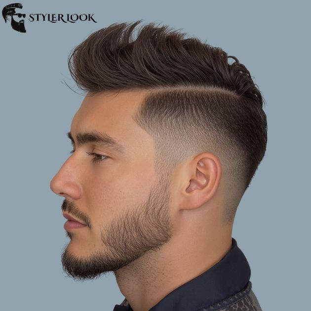 casual low taper fade mullet