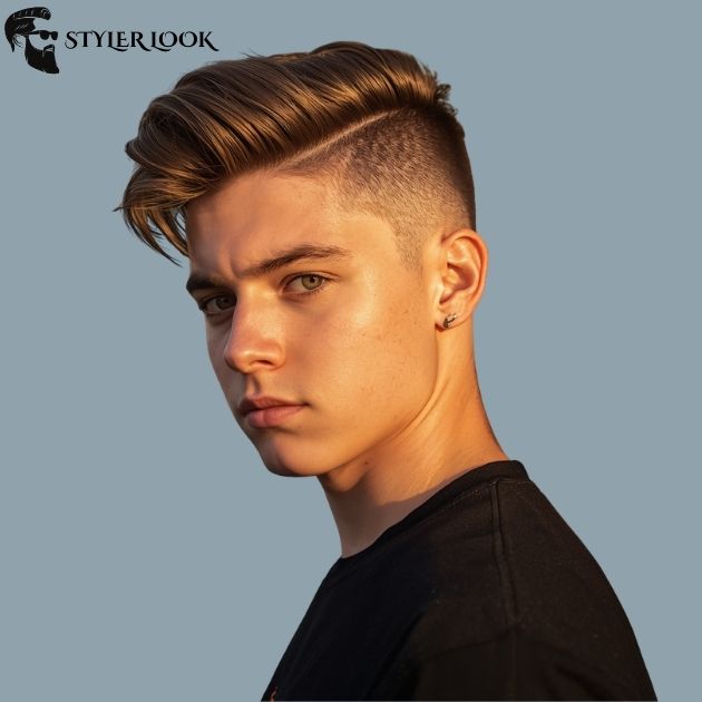 soft taper fade mullet