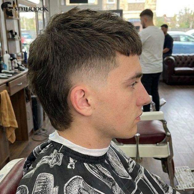 Burst Fade Mullet