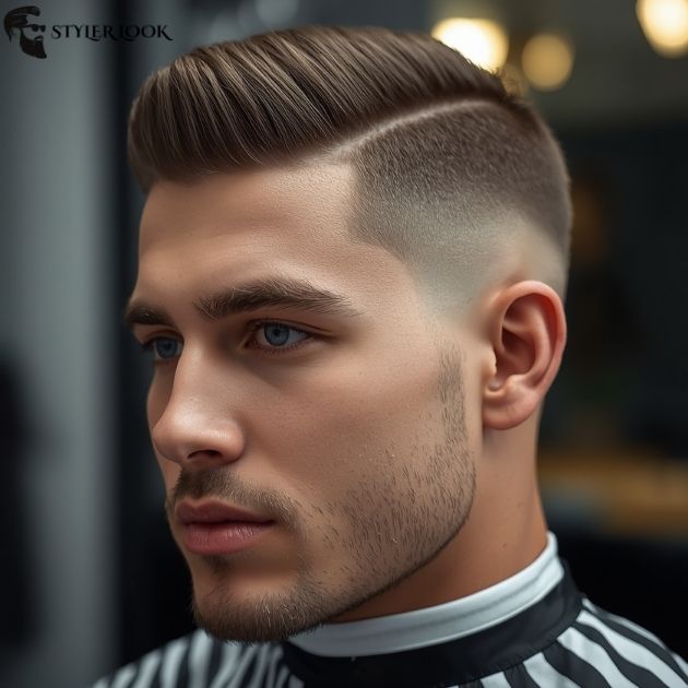 Buzz Cut Crop Top Burst Fade
