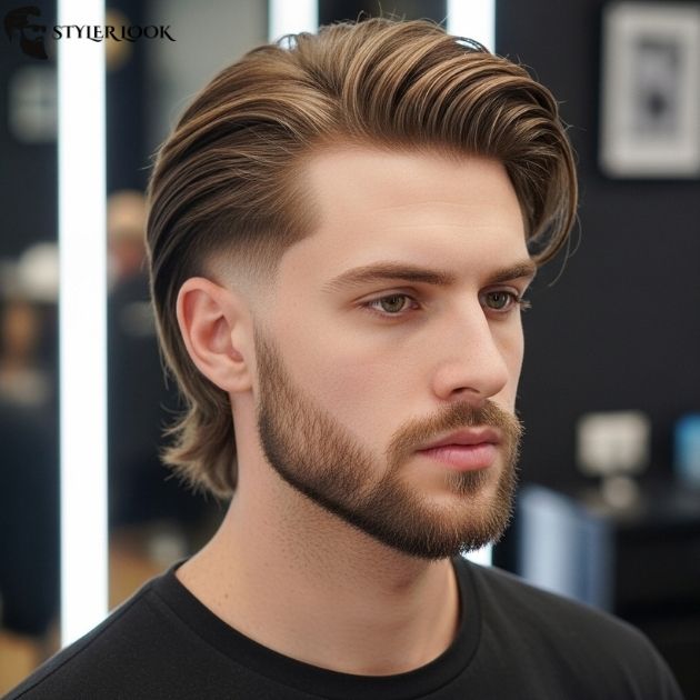 Classic Low Taper Fade with Long Hair