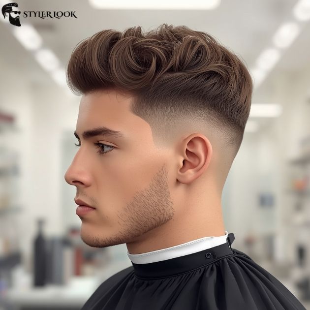 Line Up Low Taper Fade Wavy Hair