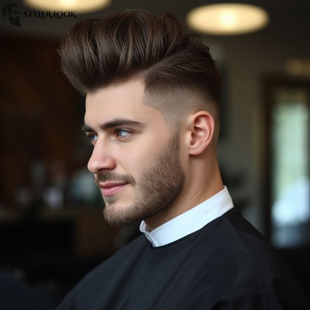 Long Quiff with Low Taper Fade