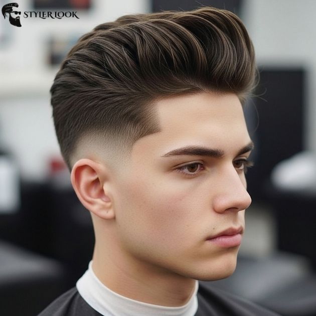 Low Taper Fade Blowout Fresh Haircut