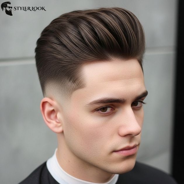 Low Taper Fade Blowout Straight Hair