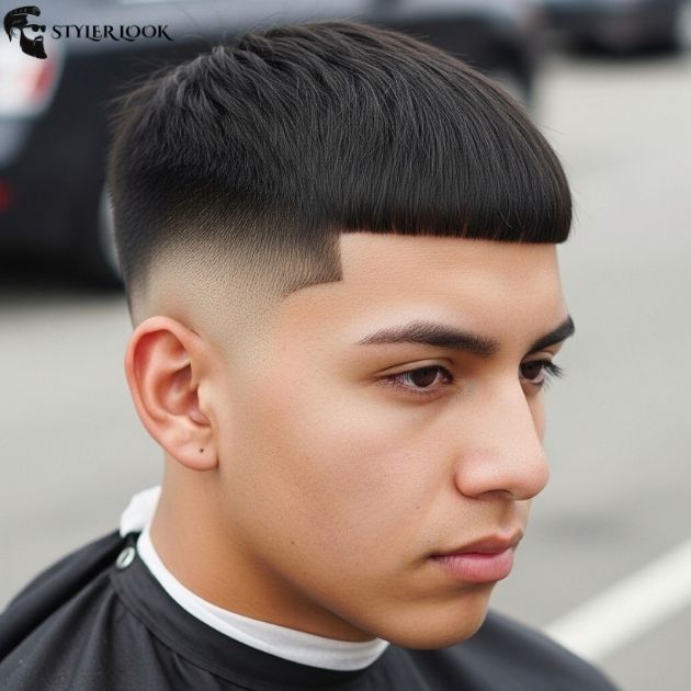 Low Taper Fade Edgar with Fringe