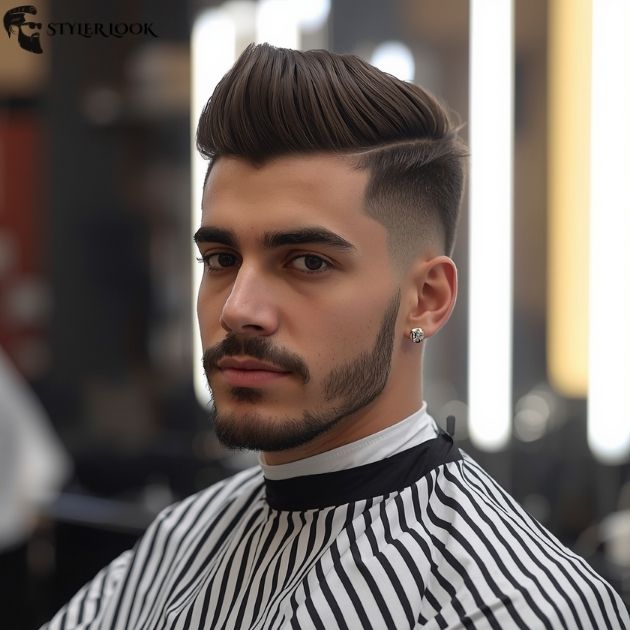 Low Taper Fade Quiff Classic Style