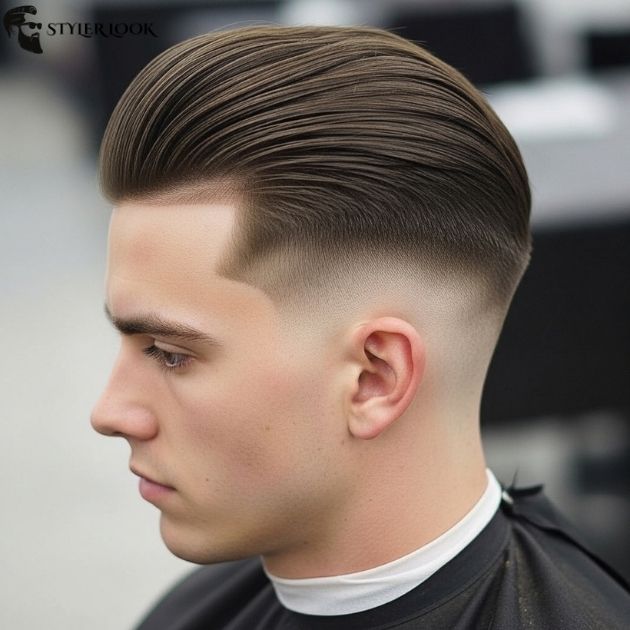 Low Taper Fade Slick Back Undercut