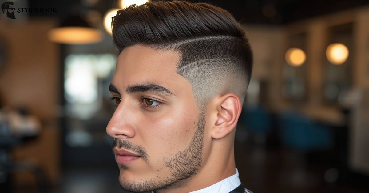 Low Taper Fade Wavy Hair