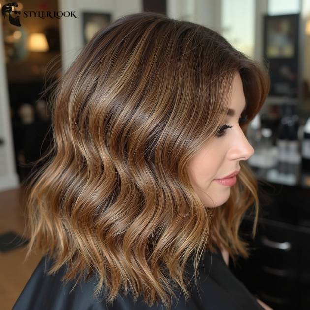 Middle Part Wavy Fade