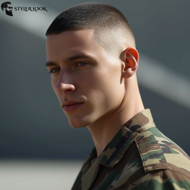 Military Burst Fade Buzz Cut